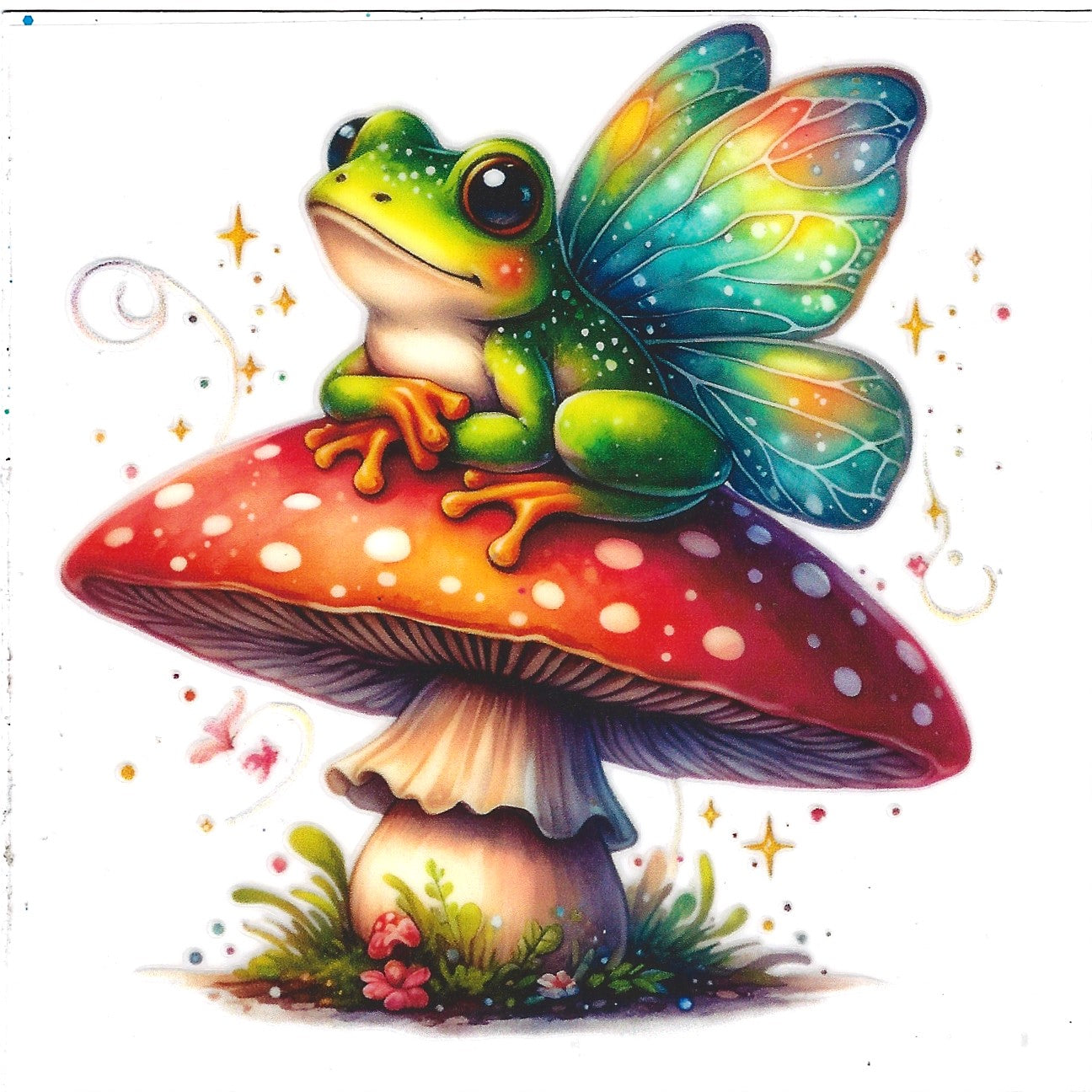 Stargazing Frog on a 🍄