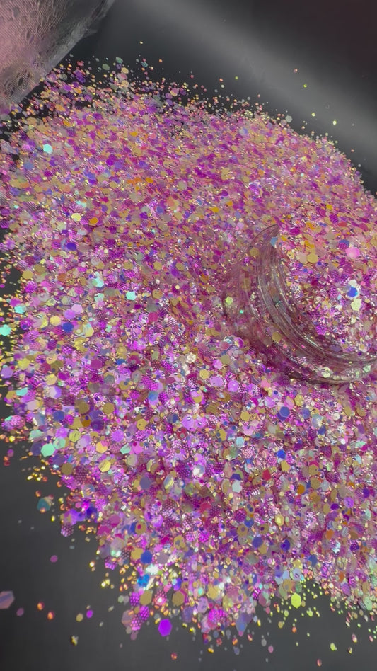 -Poem- Violet/Pink Custom Mixed Glitter, Limited